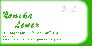 monika lener business card